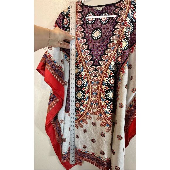 Gypsie Blu Kaftan Lightweight Boho Beach Coverup Dress Women's One Size - Picture 9 of 12